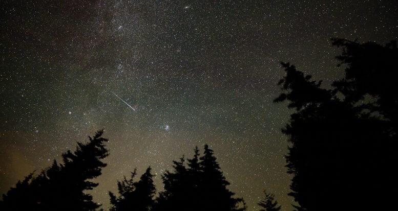 Perseid Meteor Yağmuru Spruce Knob, Batı Virginia