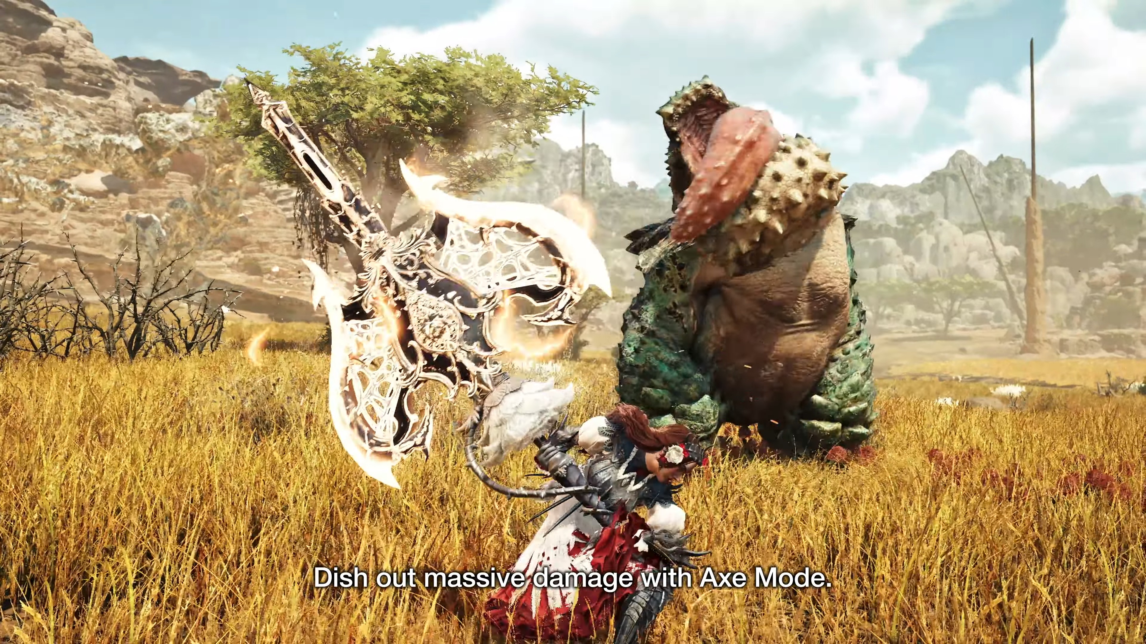 Monster Hunter Wilds oynanış fragmanı ekran görüntüsü