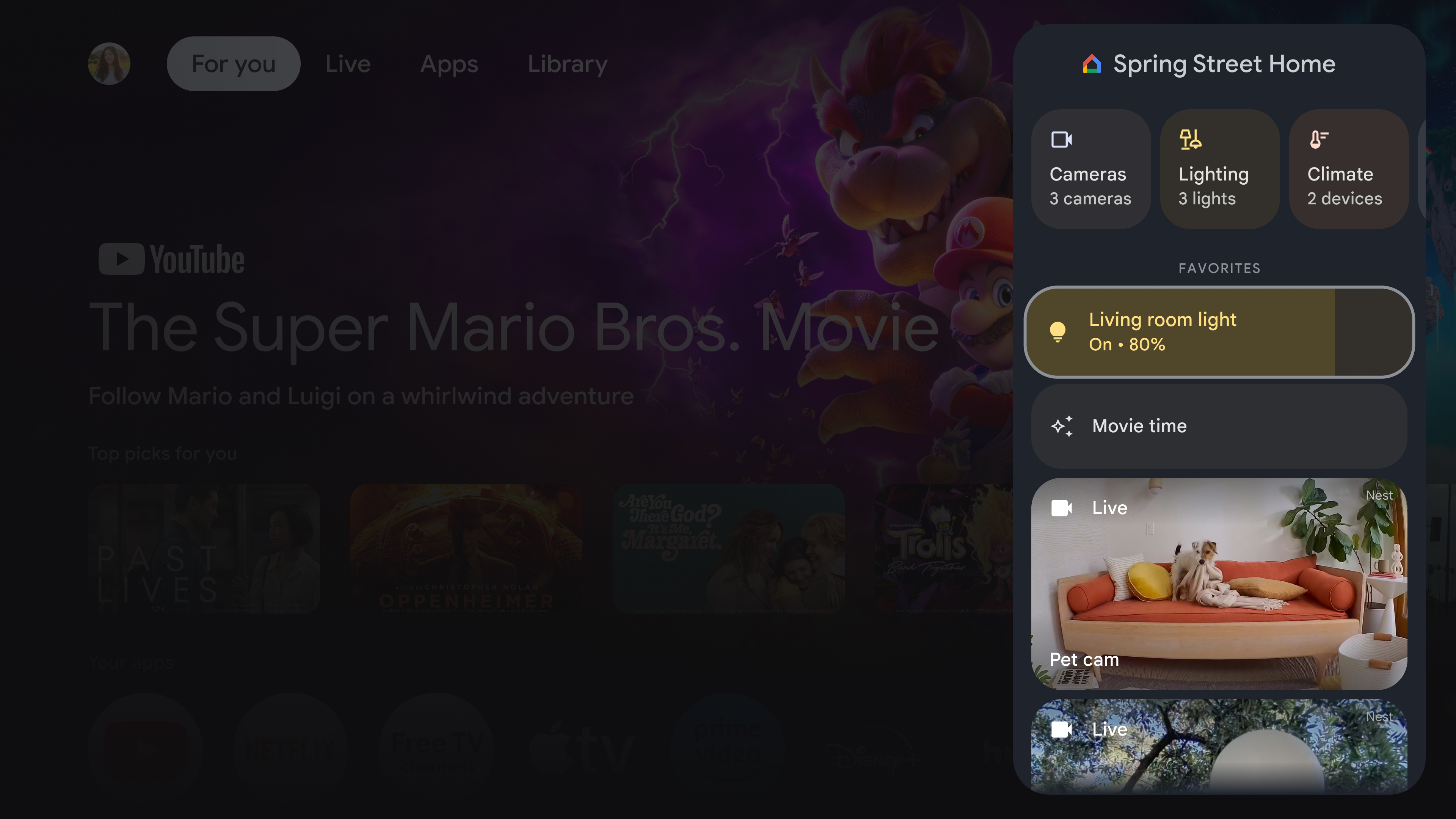 Google TV Streamer akıllı ev arayüzü