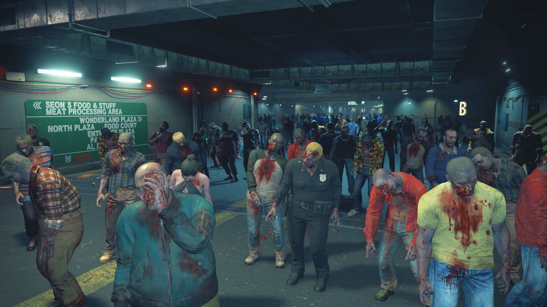 Dead Rising Remaster geliştirmeleri: Capcom zombi oyunu Dead Rising Remaster'da düşmanlarla dolu bir tünel