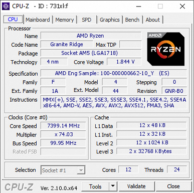 En yeni amiral gemileri Ryzen 9 9950X ve Ryzen 9 9900X hız aşırtmanın krallarıdır. 16 çekirdekli Ryzen 9 9950X, 7,45 GHz'e hız aşırtıldı