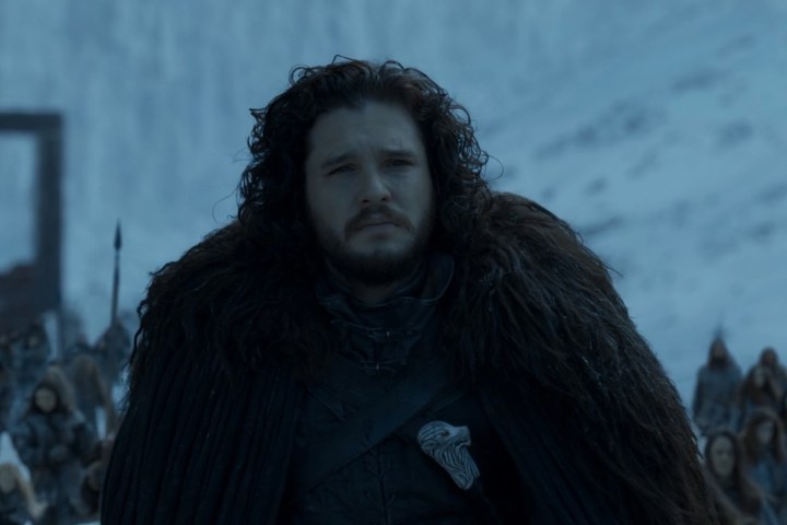 Jon Snow, Game of Thrones'un 8. sezonunda Duvar'ın kuzeyine doğru ilerliyor.