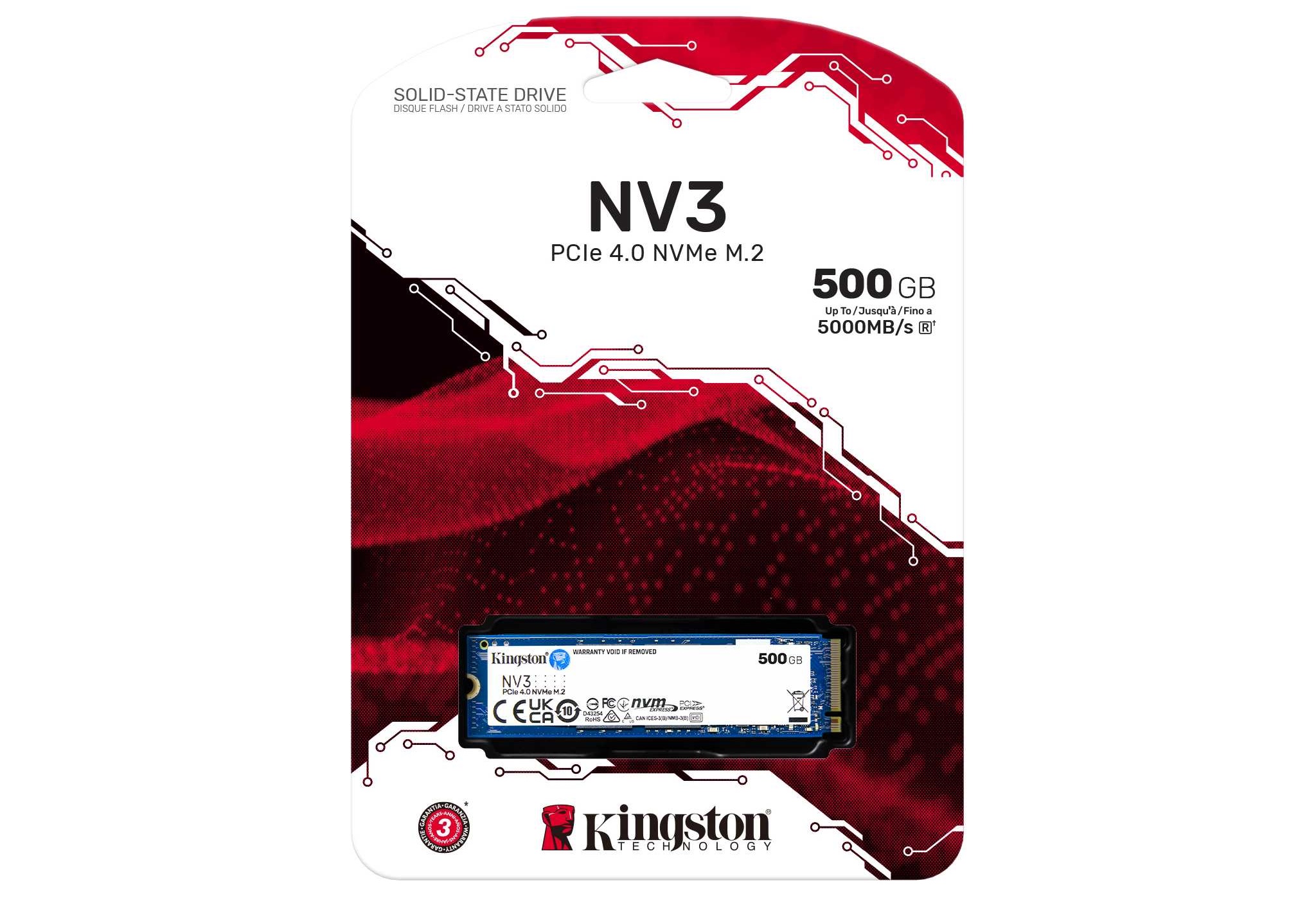 Kingston NV3 PCIe 4.0 2280 SSD