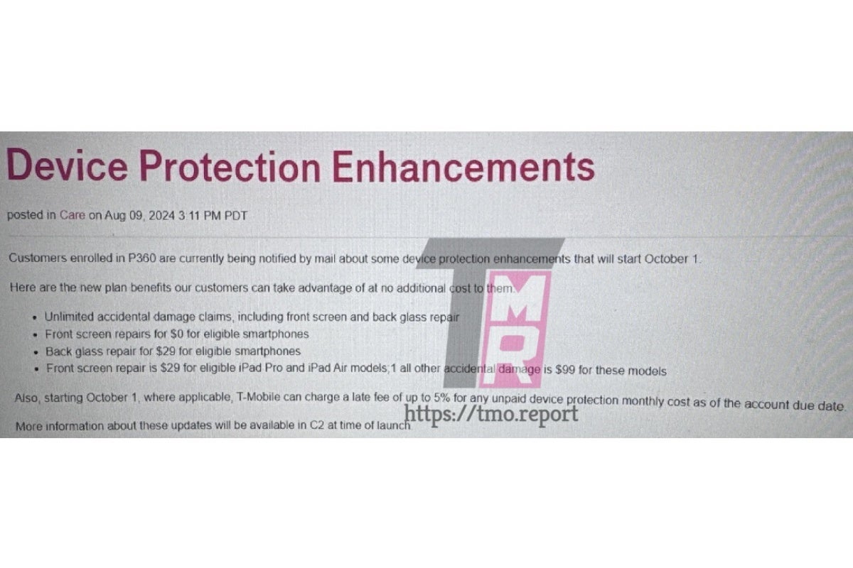 T-Mobile'ın yaklaşan Protection 360 yükseltmeleri ilk olarak bu sızdırılan belgede ortaya çıktı. - T-Mobile, aylık maliyetlerinizi artırmadan Protection 360 planını büyük ölçüde iyileştiriyor