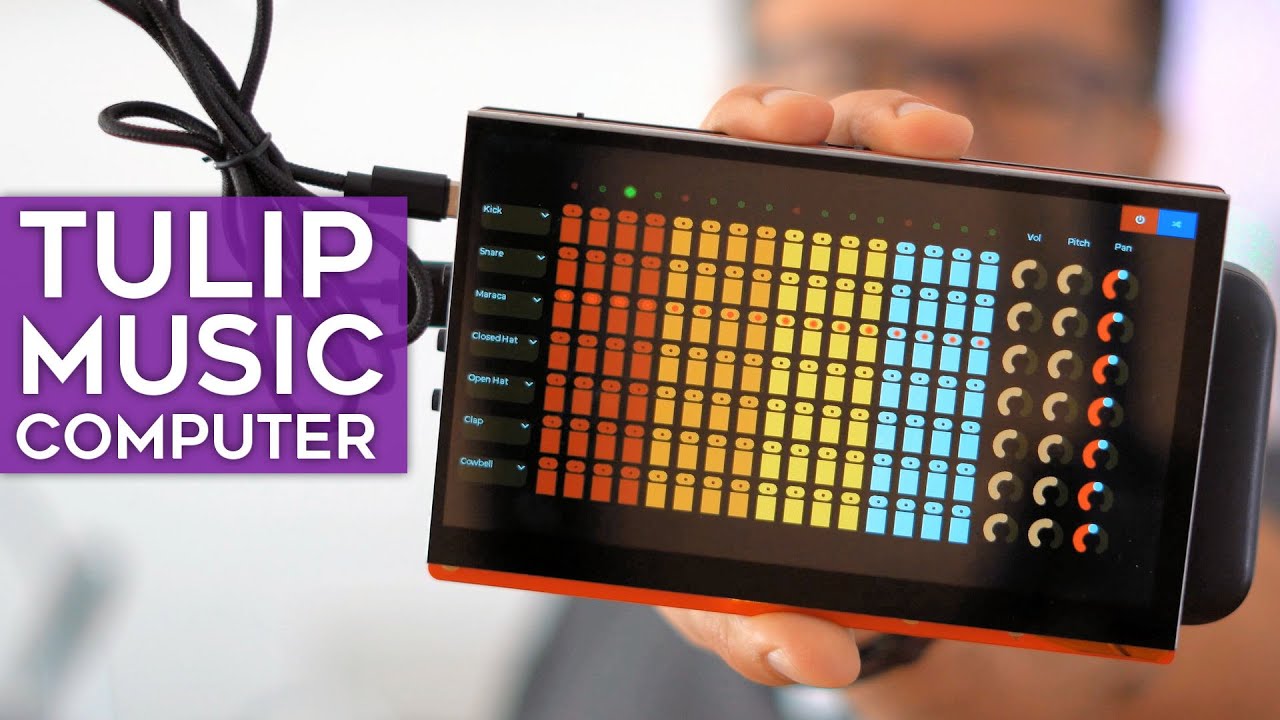 Tulip, Micropython tabanlı bir müzik bilgisayarı - YouTube