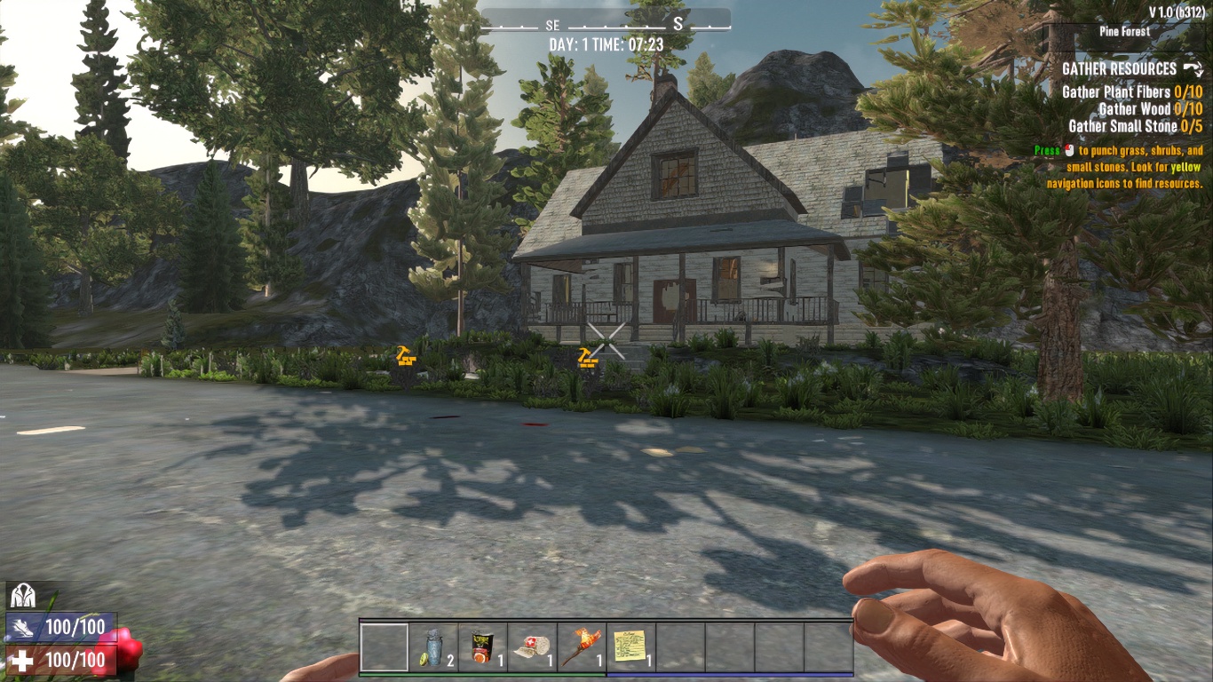 7 Days to Die, Auto SR etkinleştirilmiş halde çalışıyor