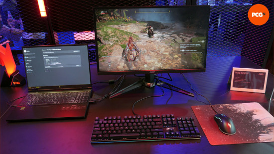 IFA'da Acer Nitro XV240 F6 600Hz oyun monitörü kurulumu ve 240Hz oyun dizüstü bilgisayarı