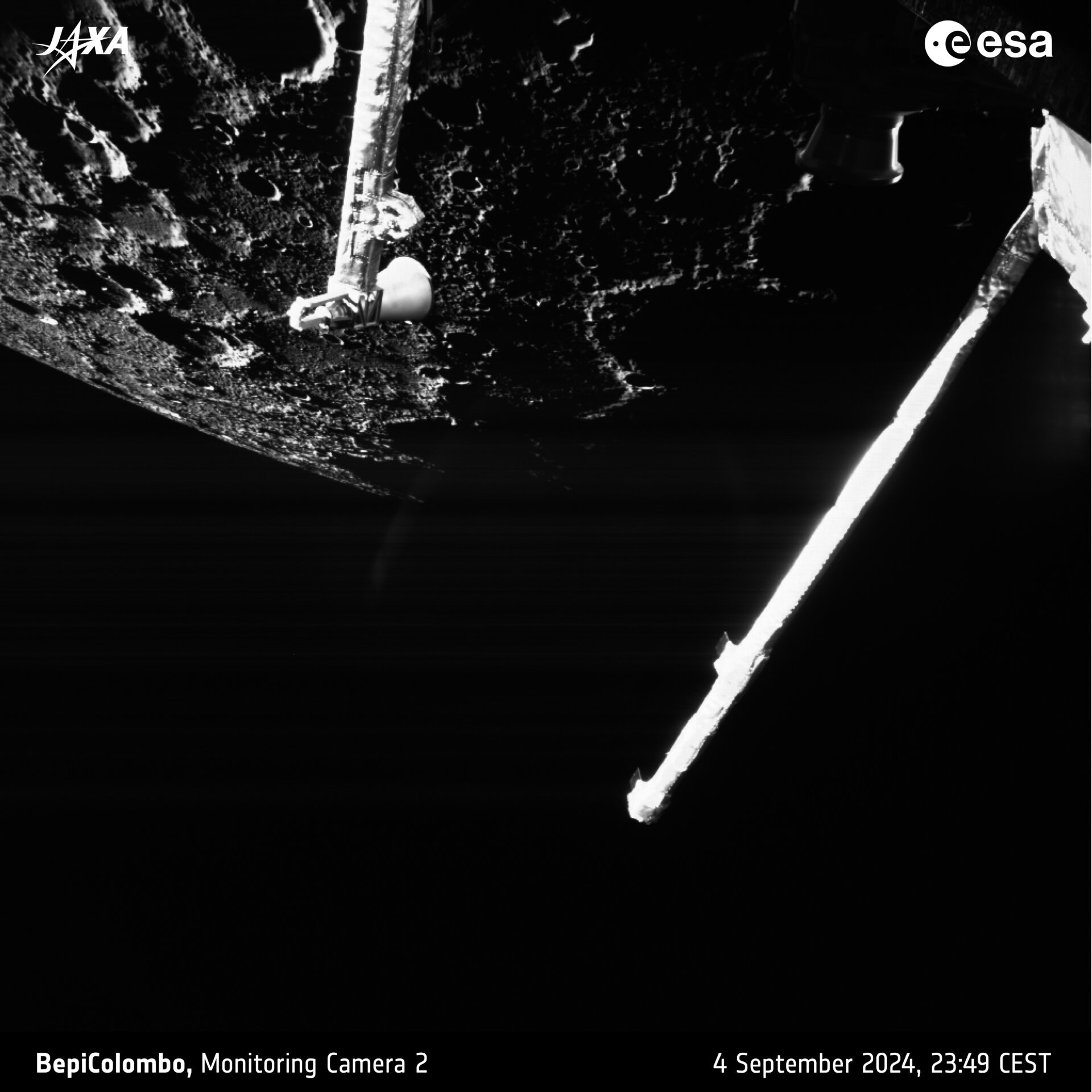 Bepicolombo'nun Merkür'e En Yakın Görünümü