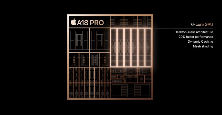 Apple A18 Pro silikona genel bakış.