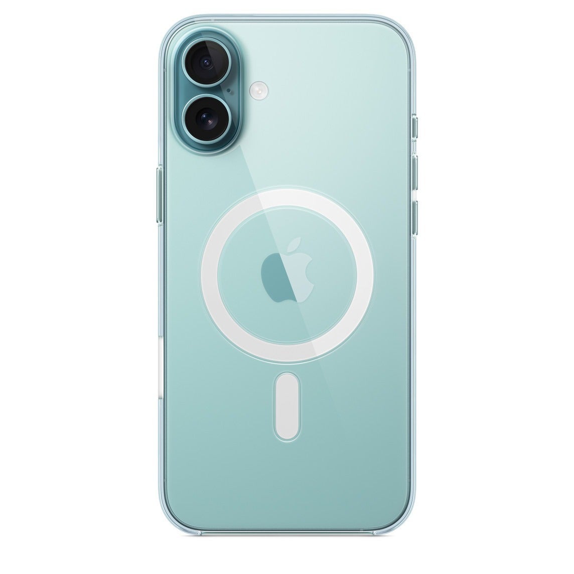 Yeni iPhone 16 Clear kılıfı ayrıca yeni Kamera Kontrol düğmesini de sarıyor. | Görsel kredisi – Apple - Yeni resmi iPhone 16 kılıfları: kapalı Kamera Kontrolü içeride, FineWoven dışarıda
