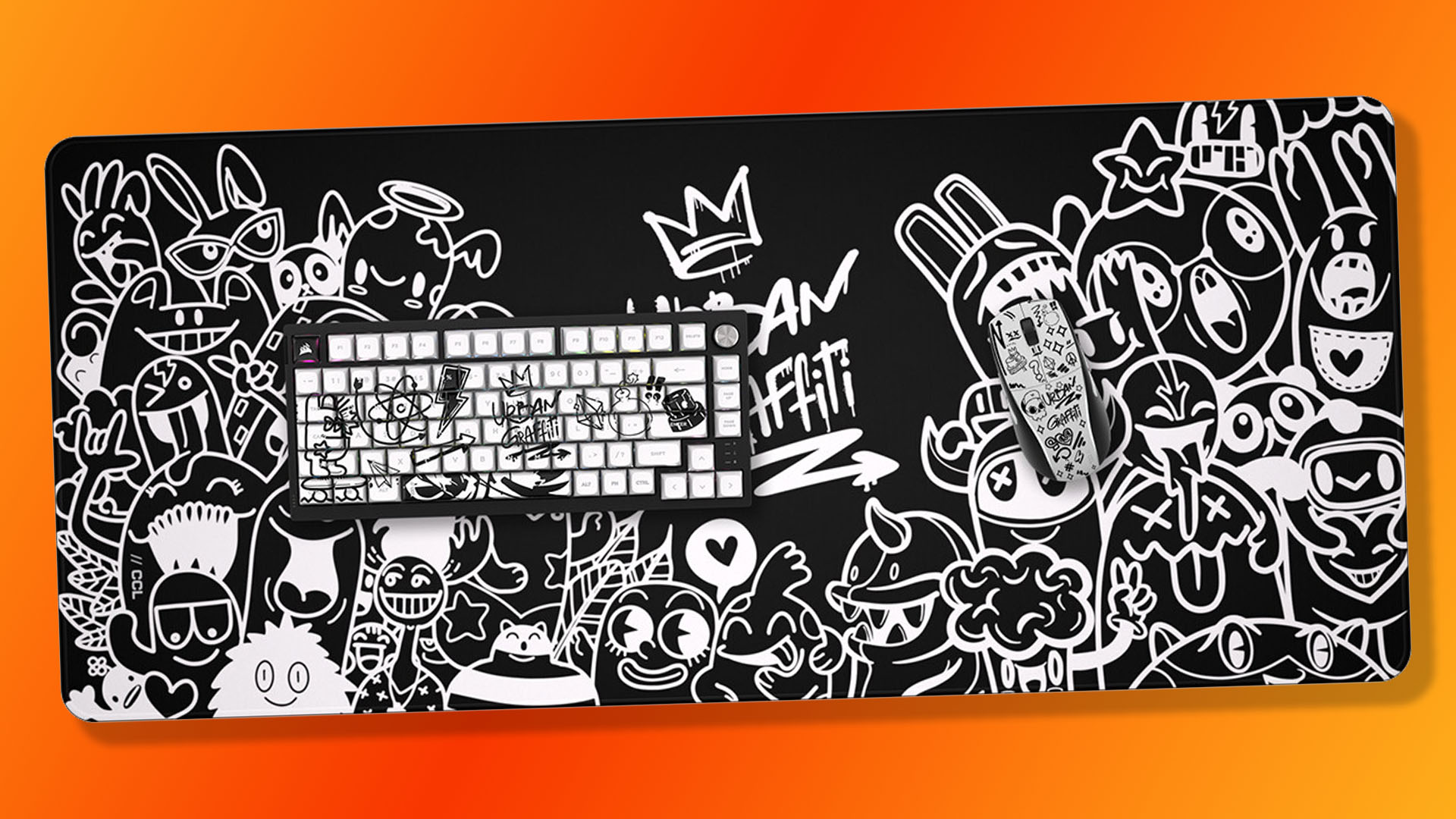 Corsair Custom Lab Artist Serisi: Nacho Customz Urban Graffiti klavye ve fare seti