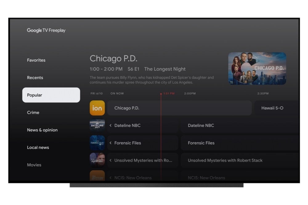 Google TV Freeplay. | Resim kredisi — Google - Google TV büyük bir yükseltme alıyor: akıllı ev kontrolleri, yapay zeka sanatı, spor merkezi ve daha fazlası