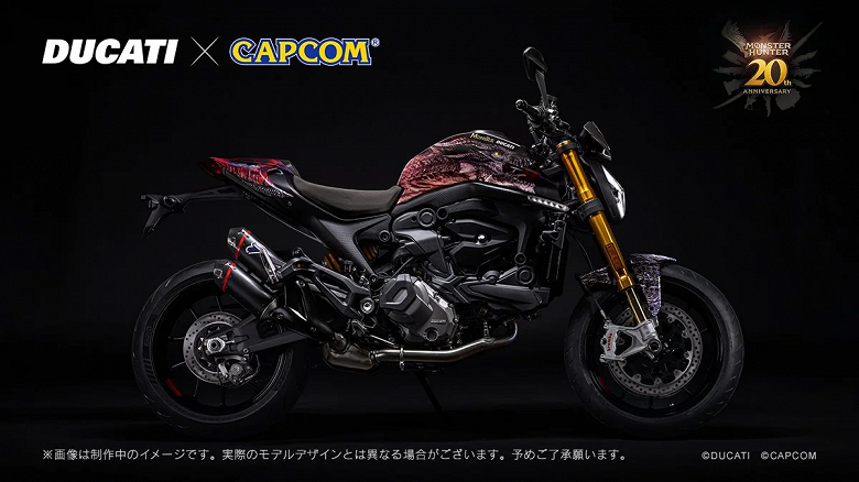 Monster Hunter serisinin 20. yıldönümünü kutlamak için özel bir Ducati Monster SP ortaya çıktı