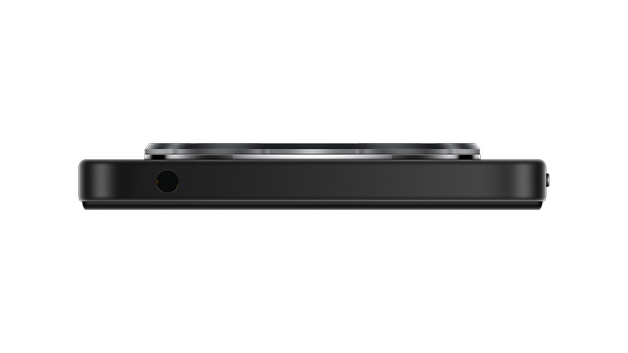 Xiaomi Redmi 14C akıllı telefonun ince tasarımını ve bağlantı noktalarını gösteren yan görünümü.