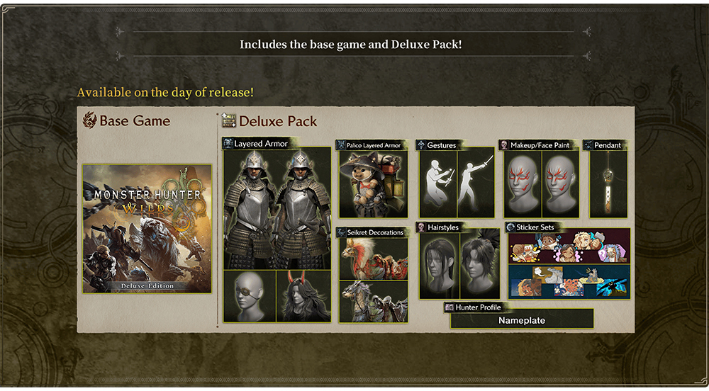 Monster Hunter Wilds Dijital Deluxe Edition İçeriği