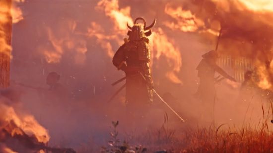 Yasuke, Assassin's Creed Shadows fragmanında katanasını kullanıyor