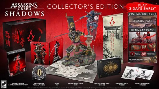 Assassin's Creed Shadows Collector's Edition ve içeriği