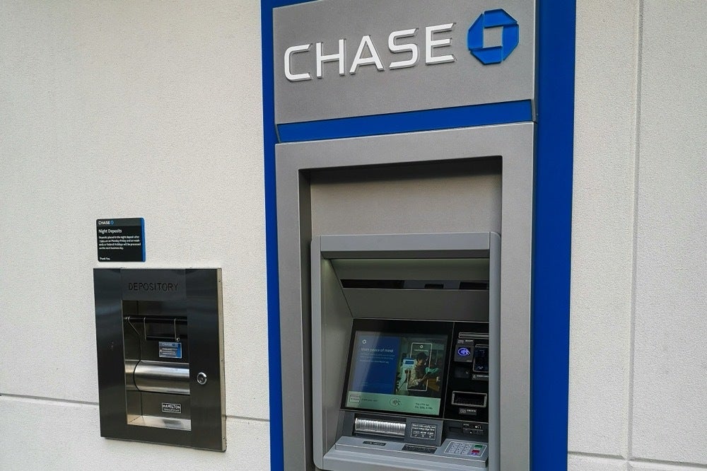 Chase bankasının ATM'sinin fotoğrafı