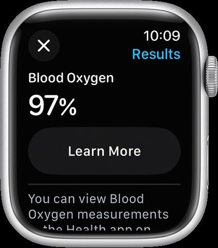 Apple Watch oksijen doygunluğu ölçümü