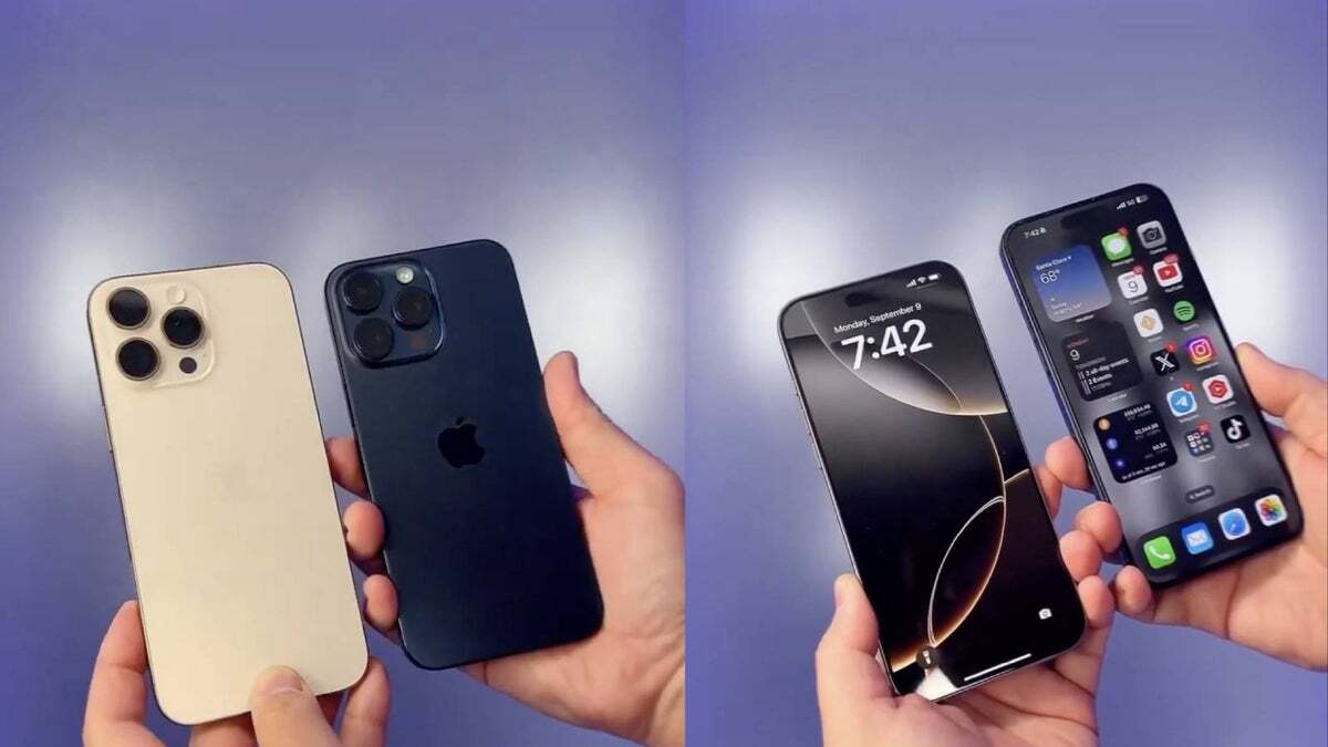 iPhone 16 Pro ve iPhone 15 Pro. | Resim Kredisi -&nbsp;Majin Bu, X - Apple aldatıcı iPhone 16 pazarlaması nedeniyle eleştirildi