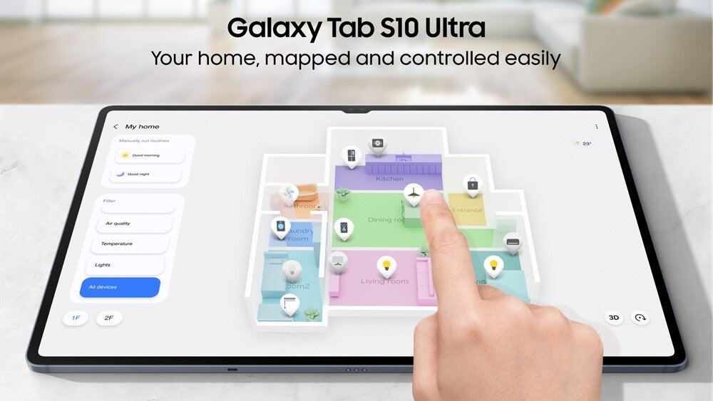 Tab S10 Ultra'da 3D Harita Görünümü | Görsel kredisi – Samsung - Galaxy Tab S10 Ultra ve Tab S10+, Samsung'un ilk yapay zeka tabletleri olarak piyasaya çıktı