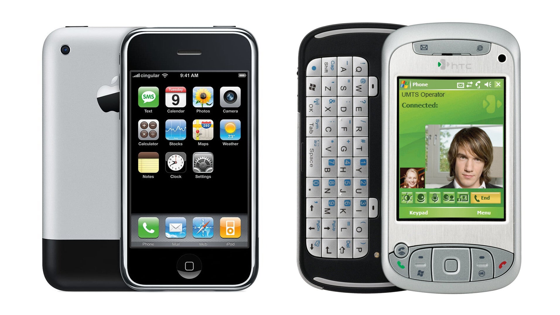 Orijinal iPhone ve HTC TyTN