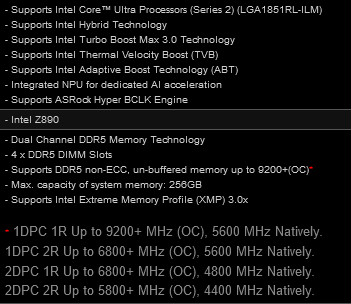 Yeni Intel CPU'lara yönelik anakartlar, neredeyse 10 GHz'lik etkin frekansa sahip DDR5 belleğin kullanılmasına olanak tanıyacak