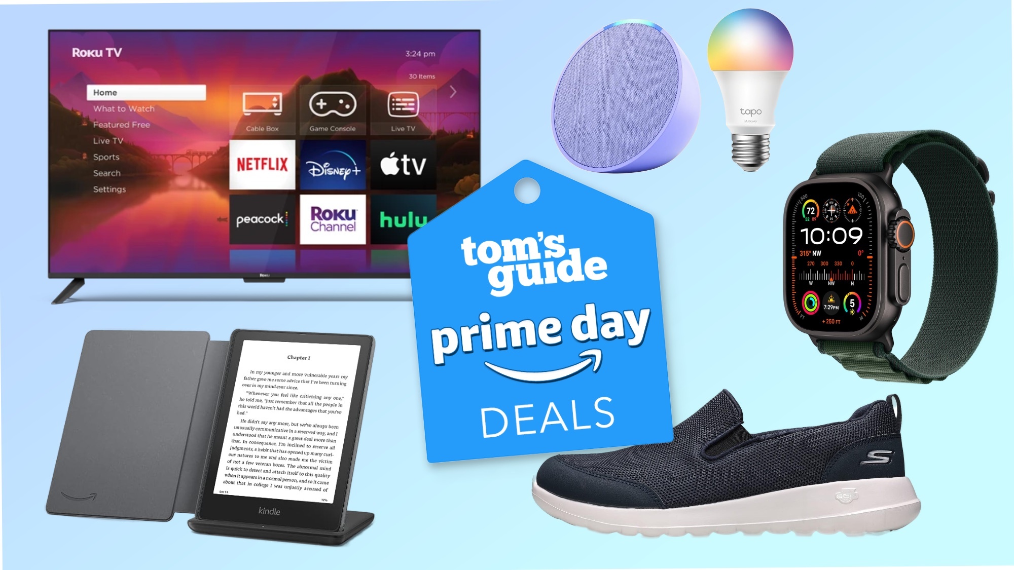 Roku TV, Kindle, Echo Pop, Apple Watch ve spor ayakkabılar