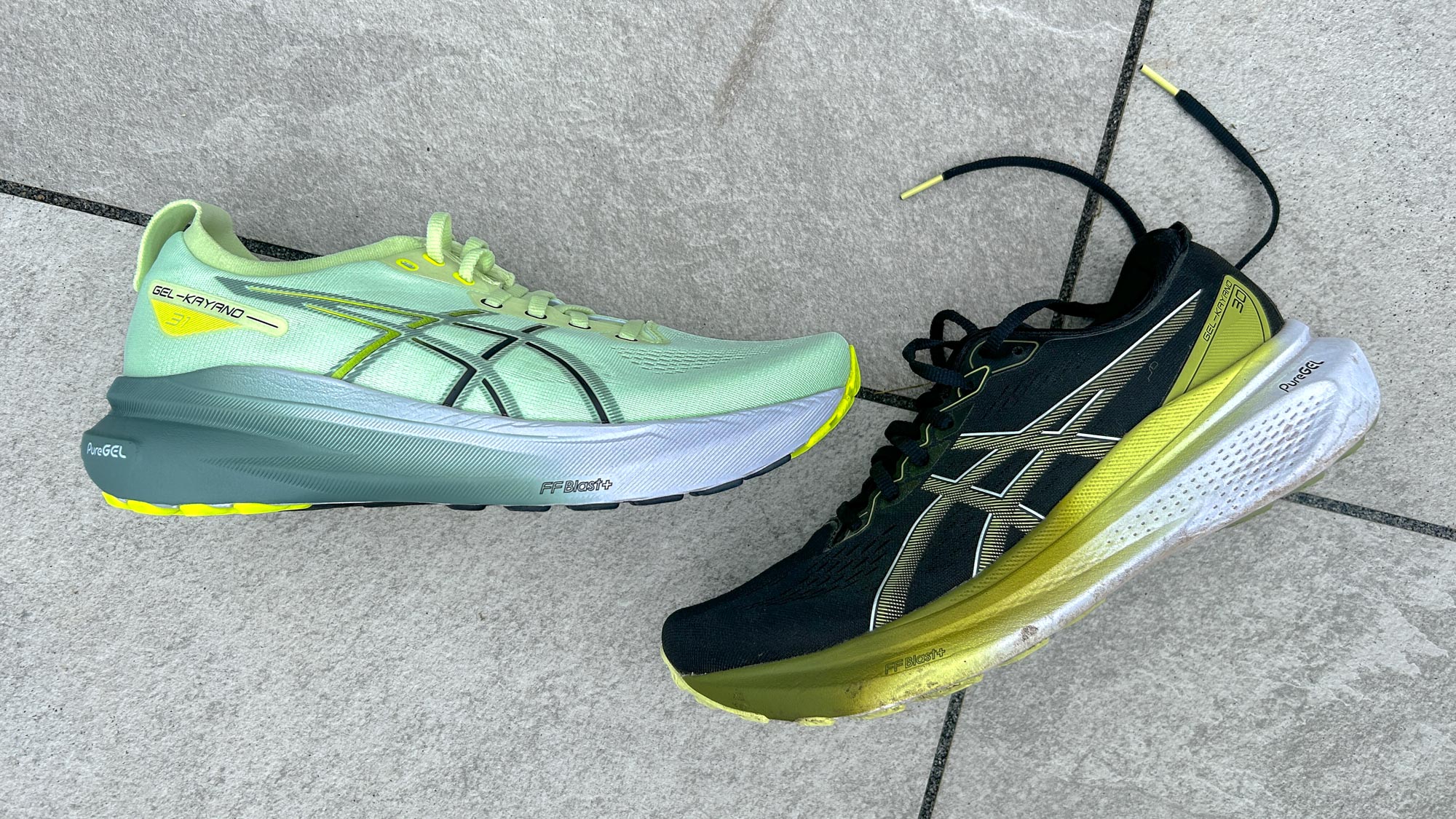 Asics Gel-Kayano 31 ve Asics Gel Kayano 30 koşu ayakkabısı