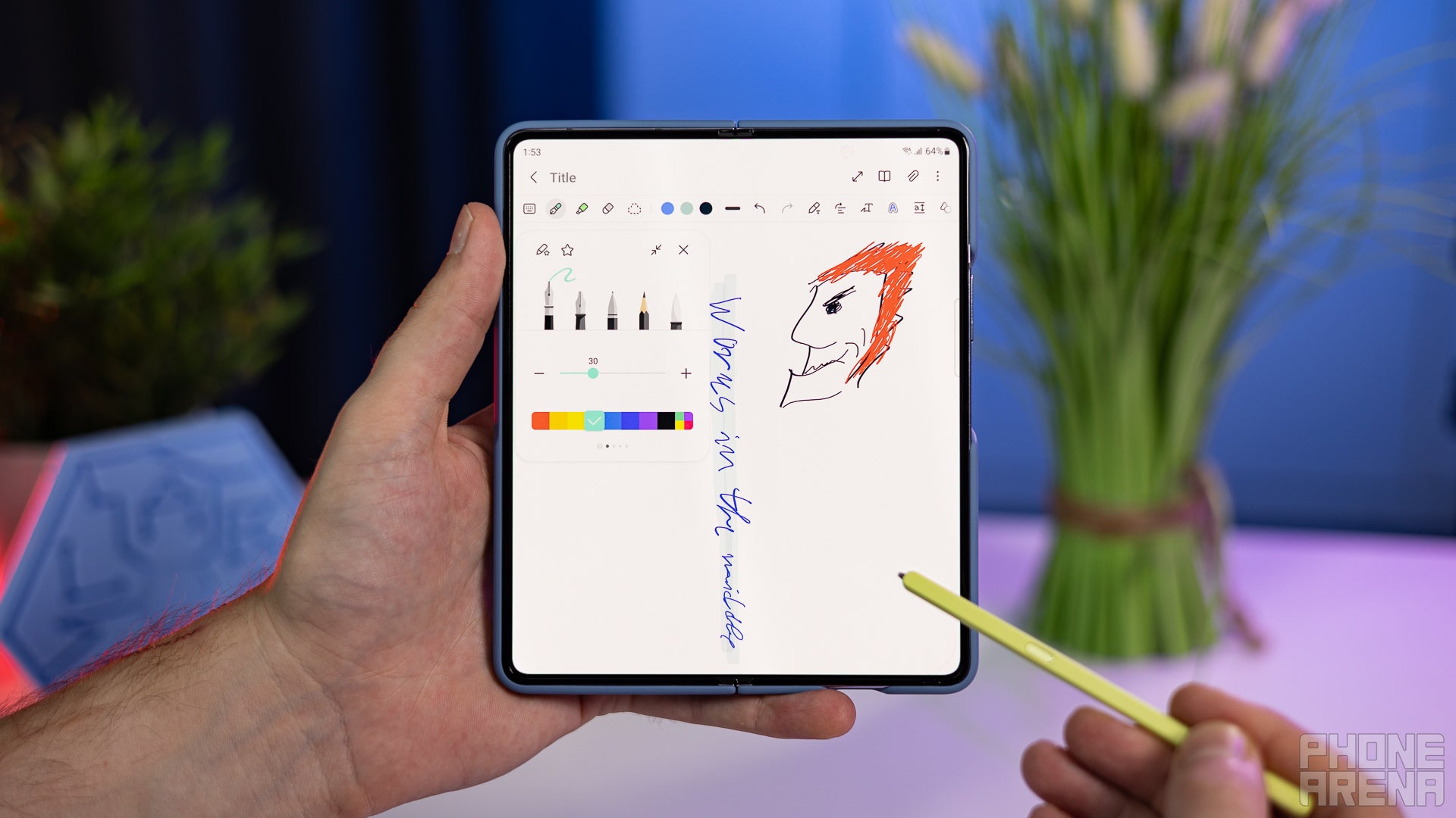 Galaxy Z Fold 5, S Pen ile çalışıyor (Resim kredisi - PhoneArena) - Galaxy Z Fold Special Edition aslında aralarında en az özel olanı olabilir