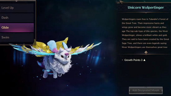 Havada süzülebilen kanatlı bir tavşana benzeyen bir Taht ve Özgürlük şekli olan Unicorn Wolpertinger.