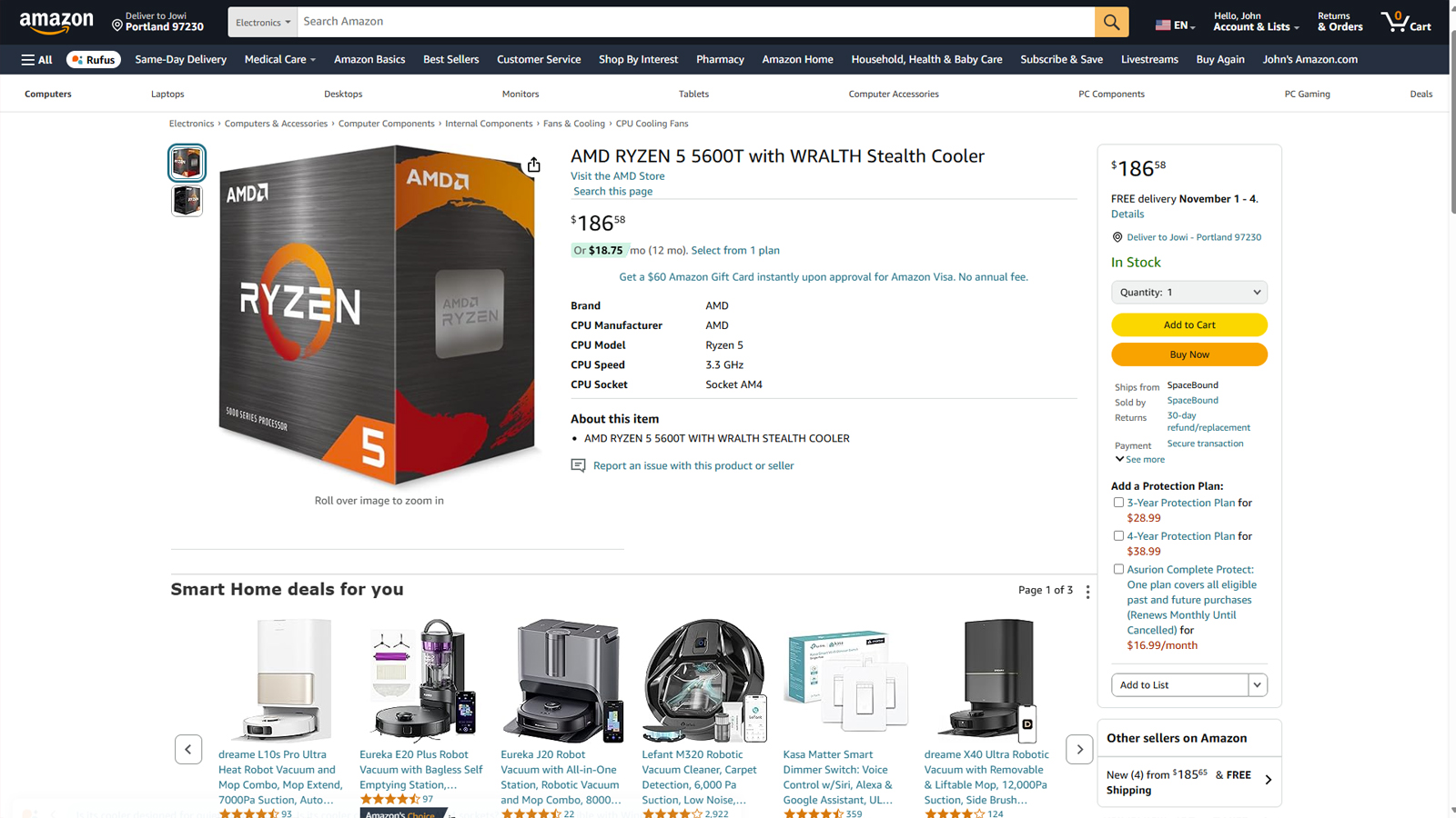 AMD Ryzen 5000 Amazon listeleme yazım hatası