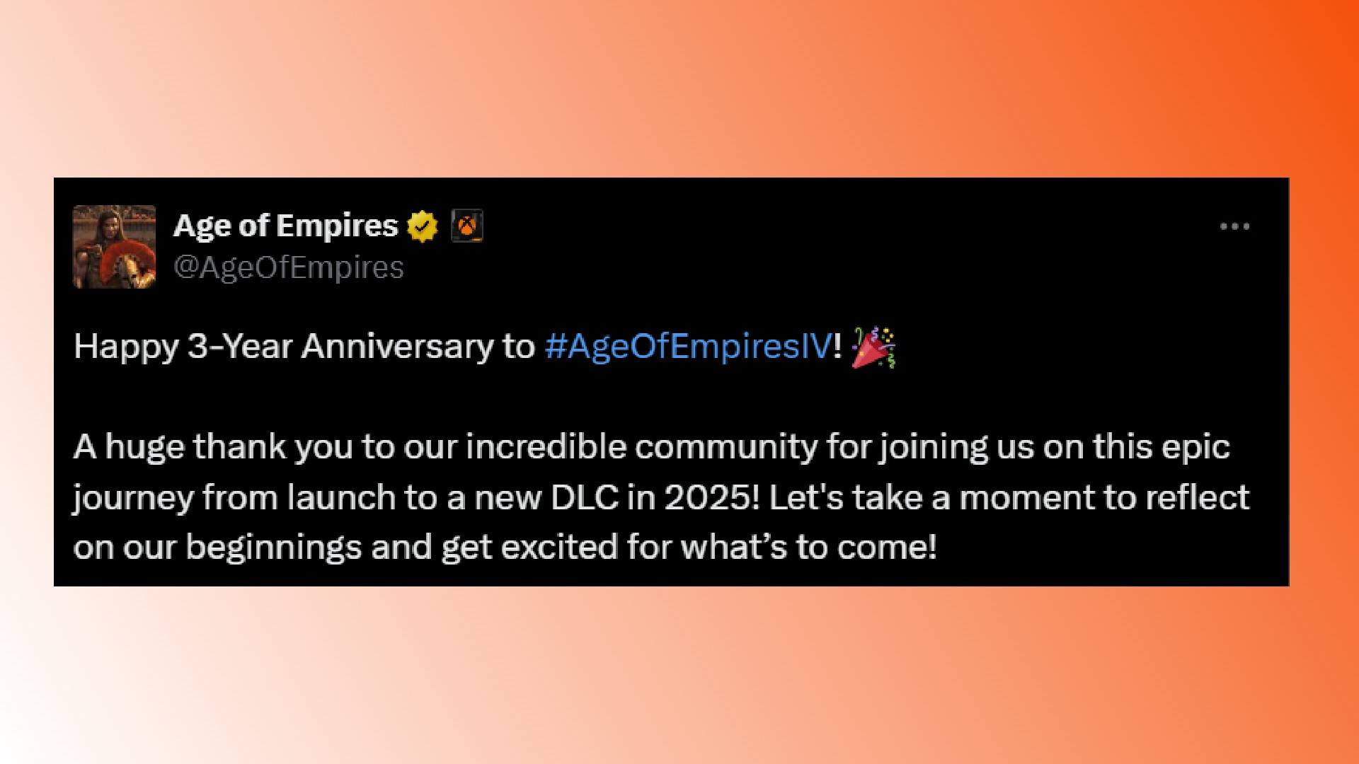 Age of Empires 4 yeni DLC: AoE 4 geliştiricisi Relic'ten bir gönderi