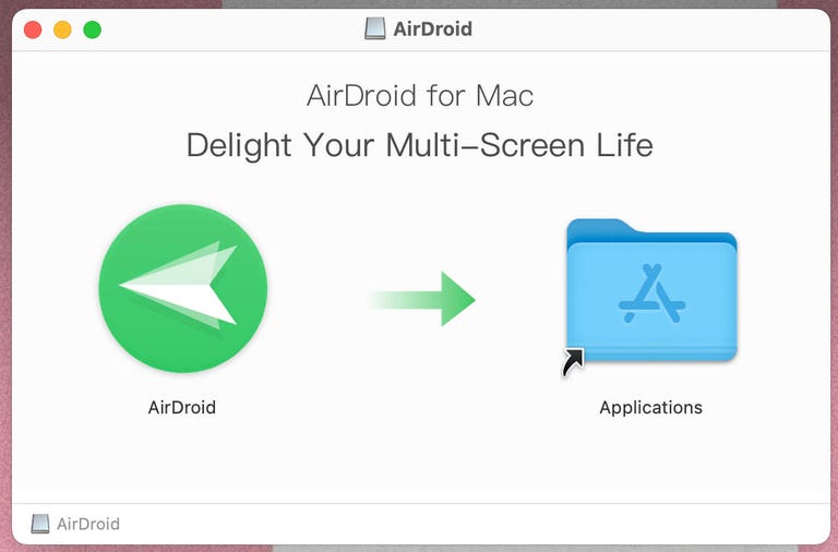 AirDroid'i MacOS'a yükleme.