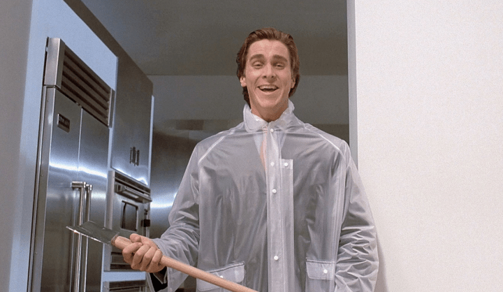 American Psycho'daki Christian Bale.