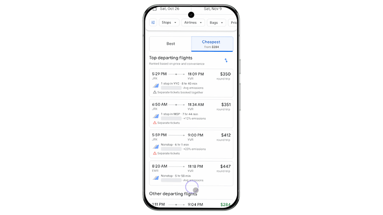 Google Flights'a yeni En Ucuz sekmesi geliyor