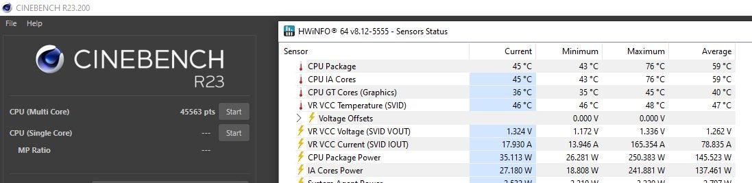 Cinebench R23 çok çekirdekli Core Ultra 9 285K