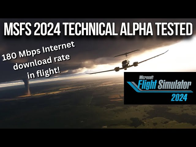 Microsoft Flight Simulator 2024’ün indirme hızı, uçuş sırasında 180 Mb/sn’de zirveye çıkıyor