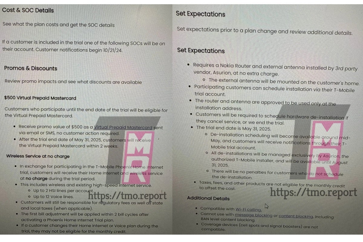 Yeni T-Mobile Home İnternet denemesini detaylandıran belgeler sızdırıldı