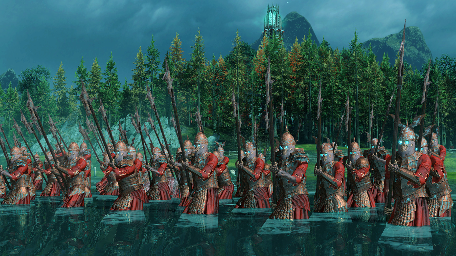 Total War Warhammer 3 yama 5.3 notları - Vampir Kontları için yeni Halberd Mezar Muhafızları birimi.