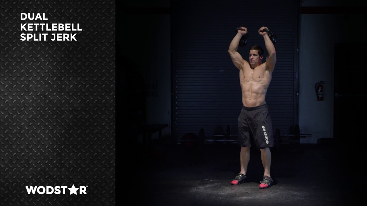 Çift Kettlebell Split Jerk - YouTube