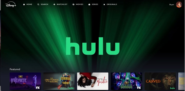 Hulu Disney Plus'ta.