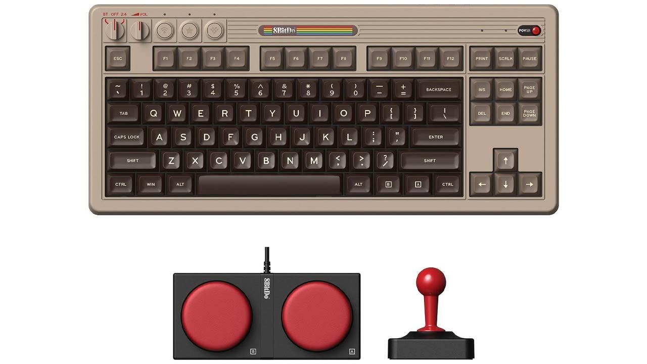 8BitDo Retro Mekanik Klavye - C64 Sürümü