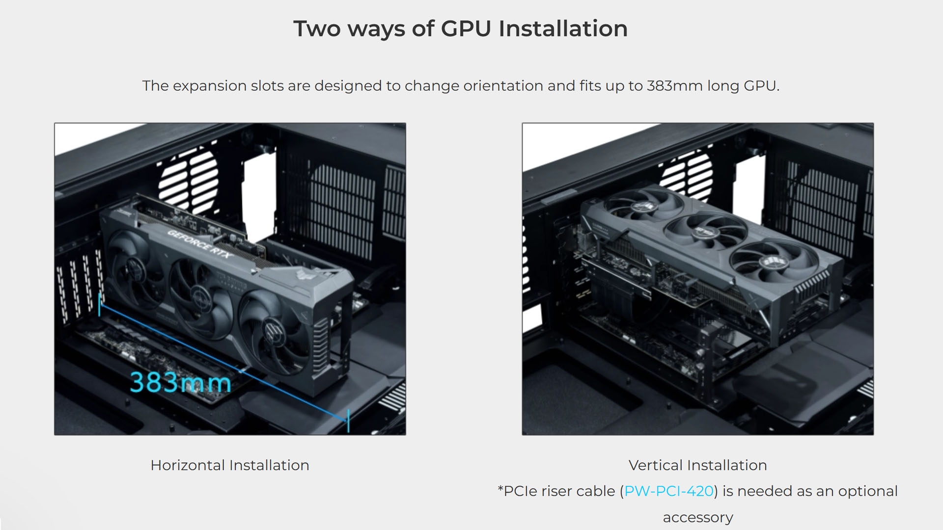 lian li dk07 oyun masası pc kasası gpu kurulumu