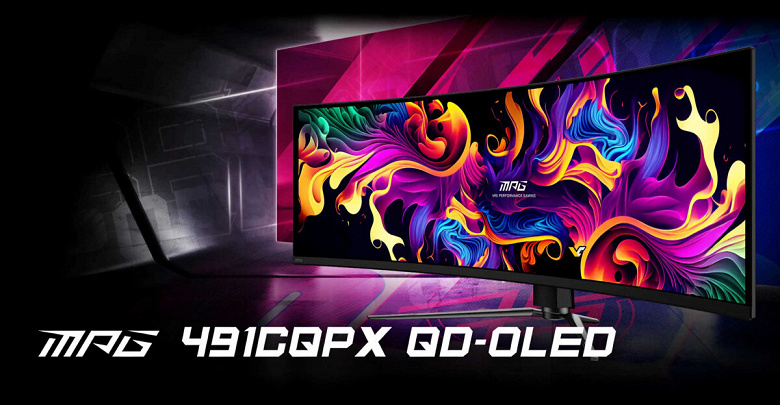 Bu, 1 metreden daha geniş ve neredeyse 11 kg ağırlığında bir monitördür. Gaming MSI MPG 491CQPX QD-OLED tanıtıldı