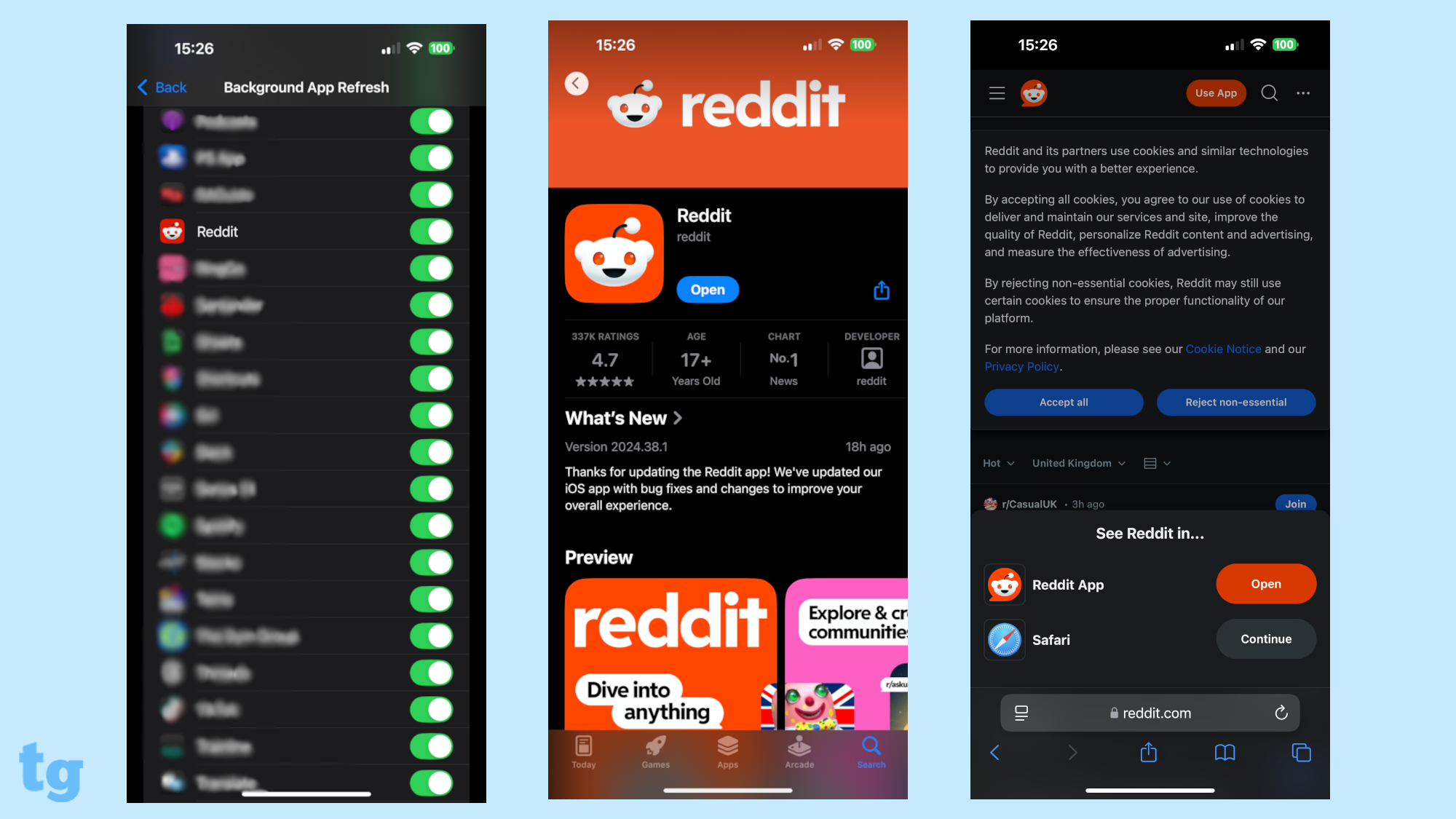 Reddit uygulaması gizlendi ancak hâlâ görünüyor