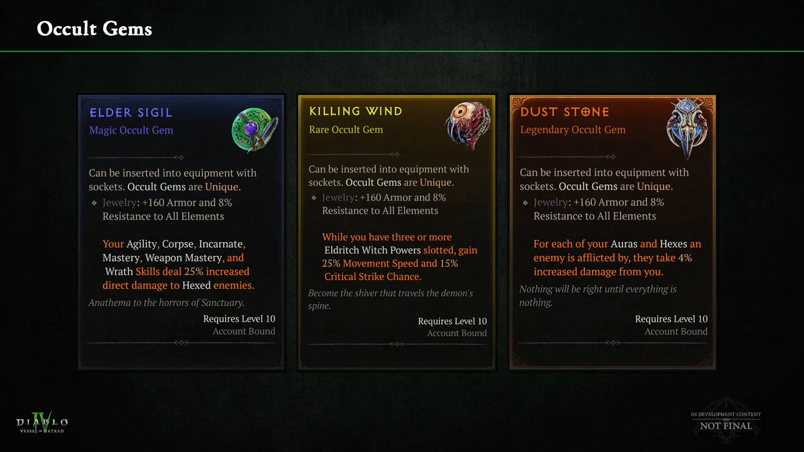 Diablo 4 Cadılık Sezonu'ndaki gizli mücevherler