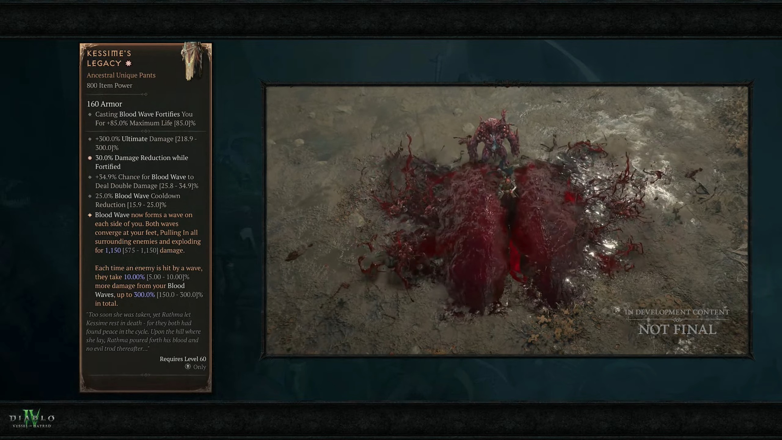Diablo 4 kamp ateşi sırasında Necromancer değişikliklerini detaylandıran slaytlar gösteriliyor