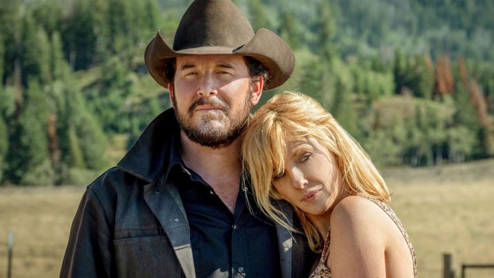 Cole Hauser ve Kelly Reilly Yellowstone'da.