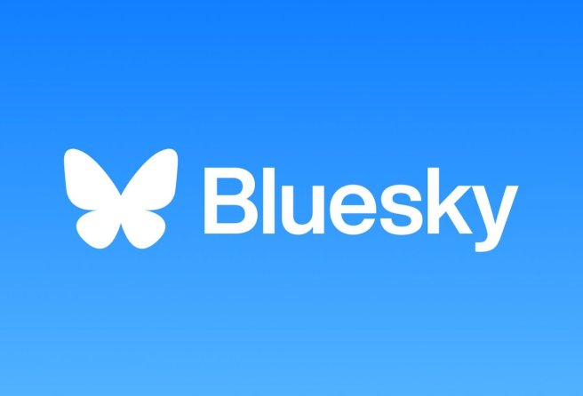 Bluesky sosyal medya uygulaması logosu.